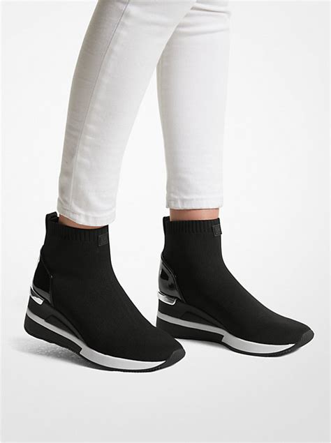 michael kors sock shoes|Michael Kors stretch knit sneakers.